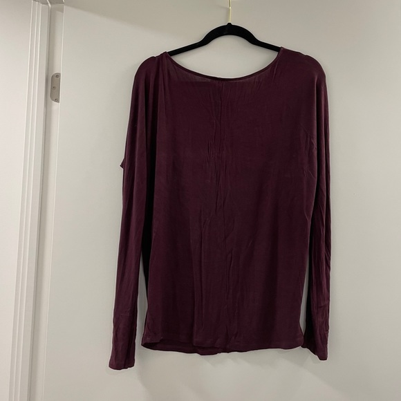 Burgundy Aritzia shirt - Picture 2 of 3